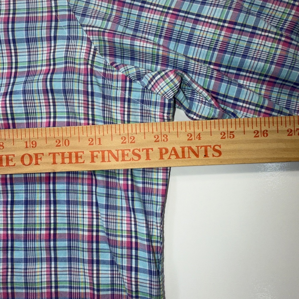 Polo Ralph Lauren Men's Large Multicolored Plaid Check Long Sleeve Shirt Cotton - Picture 8 of 10